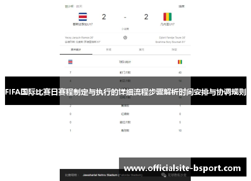FIFA国际比赛日赛程制定与执行的详细流程步骤解析时间安排与协调规则 FIFA国际比赛日赛程制定与执行的详细流程步骤解析时间安排与协调规则